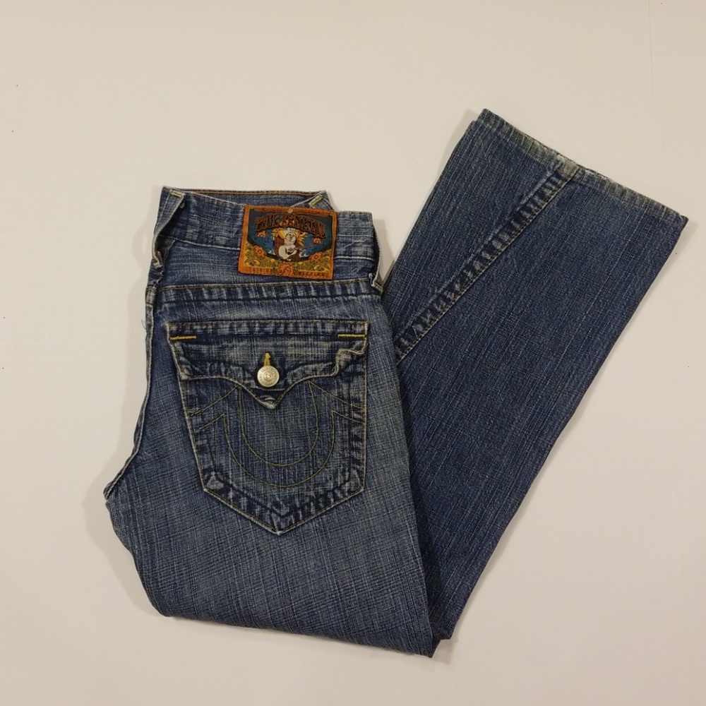 True Religion 803 Flared Jeans Stone Wash 29x26